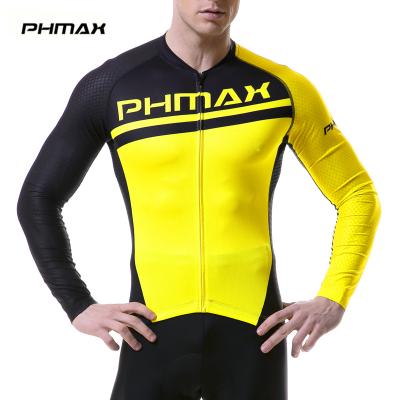 China 2019 PHMAX Antibacterial Long Sleeve Mountain Bike Cycling Cycling Jersey Tops Breathable Sportswear Packing Bike MTB Cycling Clothes for sale