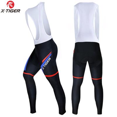 China Antibacterial X-Tiger 3D Gel Padded Coolmax Cycling Bib Pants Shockproof MTB Lycra Cycling Pants 100% Racing Bicycle Cycling Tights for sale