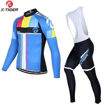 China X-TIGER Antibacterial Men Cycling Long Sleeve Cycling Jersey Set Cycling Clothing MTB Cycling Shirts Cycling Tank Top for sale