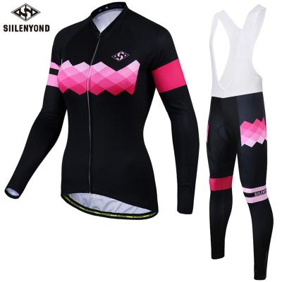 China Good Quality Packing Anti-UV Autumn Long Sleeve Cycling Jersey Hot Selling Mountain Bike Antibacterial Suit Cycling Clothing And Pants Set for sale