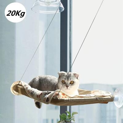 China Breathable Cute Cat Hanging Beds Comfortable Pet Beds Window Mount Window Pet Hammock Shelf Seat Soft Beds Supplies Detachable Bearing 20kg for sale