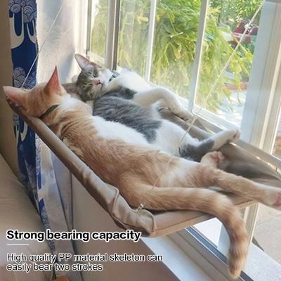 China Wholesale Breathable Pet Beds Bearing Sunbathing Cat Hammock Comfortable Cat Sofa Mount Pet Bed Shelf Seat Hanging Beds for sale