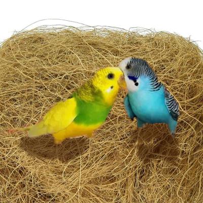 China Bird Breathable Products Sterilized Natural Coconut Fiber For Bird's Nest Excellent Toy Bird Nesting Liner 100g for sale