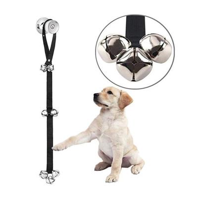 China Sustainable Dog Doorbell For Training Hanging Adjustable Strap With 7 Bells For Door Knob 85cm Long for sale