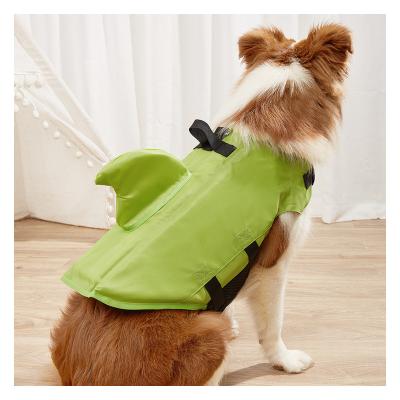 China L-XXL Dog Life Vest Safety Clothes Life Vest With Fin Collar Harness Saver Dog Swimming Preserver Summer Swimwear for sale