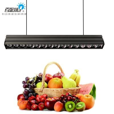 China Hot Selling Black Aluminum Die Cast Aluminum Fruit Dispensers 40w Foreign Chain Lighting Linear Led Track Lights for sale