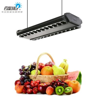 China Good quality aluminum low price supermarket fresh food store cool light decorative die-cast aluminum 60w led straight line cool lamp for sale