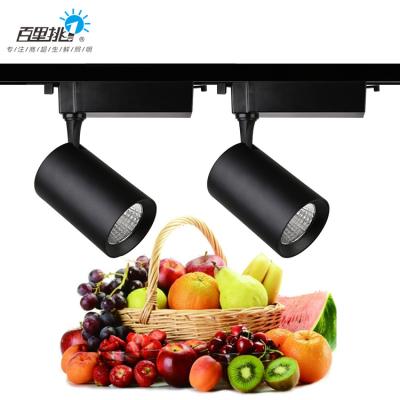 China Modern Commercial Lighting Aluminum 30w Fruit Vegetable Seafood Supermarket Led Track Fresh Meat Lamp for sale