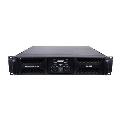 China New 2 ch 2022 BX-300 250W Metal Power Amplifier Power Amplifier Professional Stereo Audio Amplifier for sale