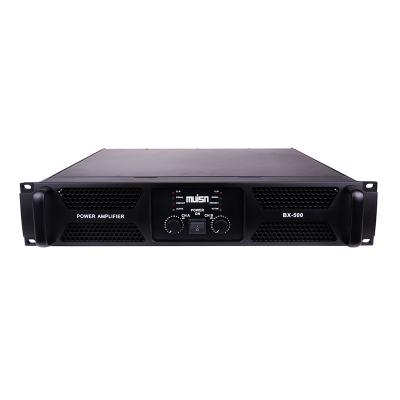 China New design BX-500 2 ch metal panel power amplifier lowest price power amplifier professional stereo audio amplifier 450W for sale