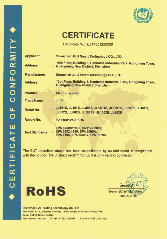 RoHS - JILU SMART Technology Co., Ltd