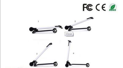 Chine Roue 2 pliable de carbone de scooter électrique portatif de fibre pour des adolescents d'enfants à vendre