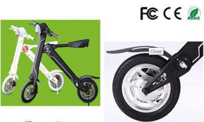 China 12 Inch Electric Scooter With Seat , Folding Electric Bicycle Portable for sale