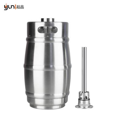 China Factory Direct Sales Mini Metal Beer Kegs With A/S Wall Type Double Spear for sale