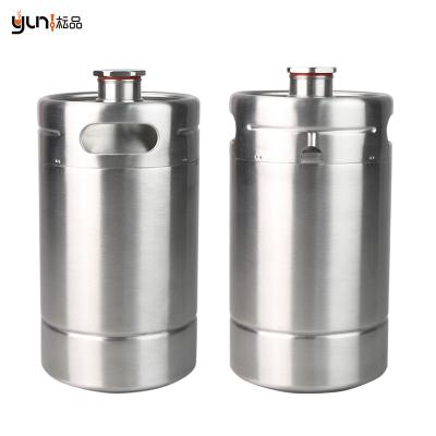 China Viable Custom Microbrew Stainless Steel Mini Keg Double Wall Vacuum Dimple Keg For Craft Beer Logo for sale