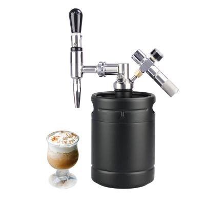 China Hotel Stainless Steel Keg Coffee System Nitro Cold Brew Coffee Maker with CO2 Regulator for sale