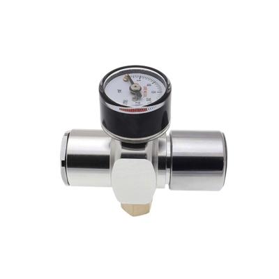 China Professional Aluminum Alloy Customization Mini CO2 Gas Regulator 30psi CO2 Regulator For Beer for sale