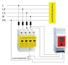 China Operating Current 1KA-150KA Surge Protection Device SPD , Lightning Strike Counter for sale