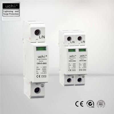 China Visual Indicator Type 1+2 Surge Protector 440V For Lightning Protection for sale