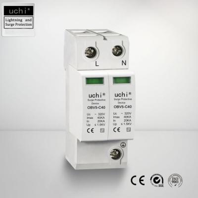 China 320V Type 2 Spd , Ethernet Lightning Arrestor Din Rail Mounted for sale