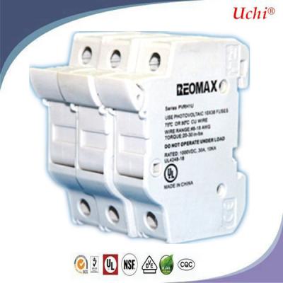 China Multi - pole Photovoltaic Fuse Base , Ceramic Fuse Holder / Tube Fuse Block for sale