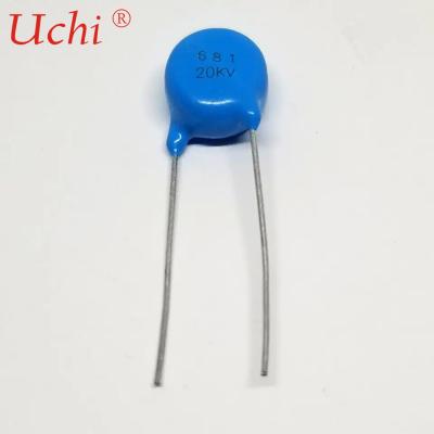 China Paraelectric Disc Shape High Voltage Ceramic Capacitor DC 20KV 100pf for sale