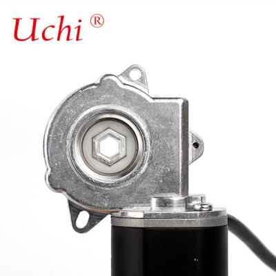 China Furniture Medical Industry Lifting Table Motor Worm Gear Reduction DC Brushed Motor for sale