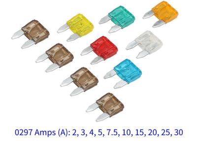 China 297 Reeksen 32V snel Waarnemend Automobielmini auto blade fuse 2A 3A Te koop