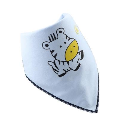 China Best Leakage Plain Food Feeding 360 Rotate Cotton Infant Baby Bandana Drool Bibs A-2 for sale