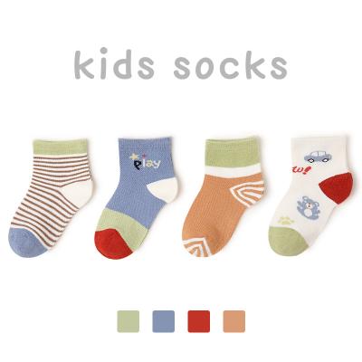 China QUICK DRY Children's Socks Wholesale 2021 Spring/Summer Cartoon Cute Socks Combed Cotton Socks For Girls And Boys for sale