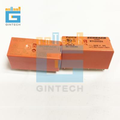 China Sealed General Purpose Relay DPDT (2 RT424024 8A 24V Form C Relay Coil) 24VDC Through Hole for sale