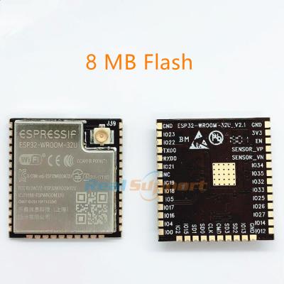 China Original ESP32 ESP32-WROOM-32U 8MB Flash Memory Wi-Fi+BT+BLE ESP32 Module IPEX Antenna Espressif 448kB ROM for sale