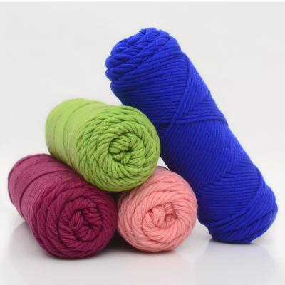 China Professional Export Trade 100g Acrylic Material Knitting blended Yarn 8ply Crochet Milk Cotton Yarn For Baby Tufting for sale