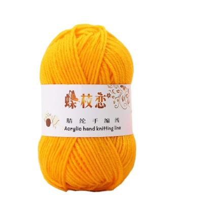 China wholesale high quality super soft multi color 50g/roll 4ply 100% acrylic yarn for crochet for sale