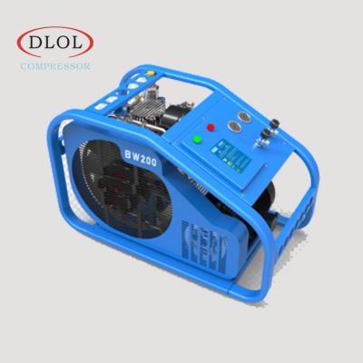 China 200 bar scuba diving air compressor cng lubricated breathing gas compressor for sale