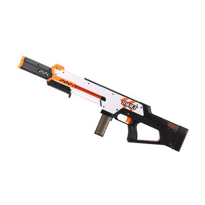 China Shooting Playing Games WORKER Fast Thrower Bullet Launcher Boys Short Run Down Equipment Toy Gun Short Bomb Accuracy for sale