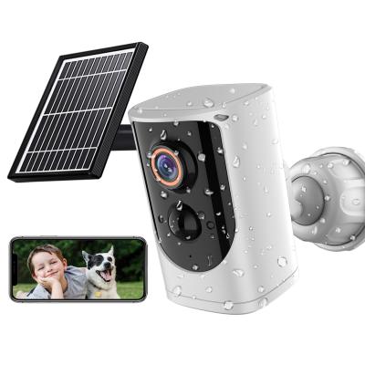 China Human Motion Tracking Outdoor Wireless Solar Powered Surveillance Security Camera, 1080P Night Vision, PIR Motion Detection, Two Way Audio for sale