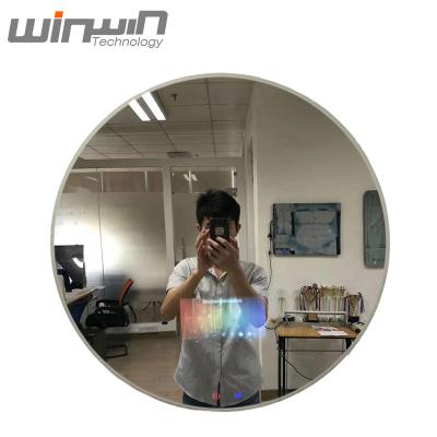 China New Arrival 21inch Indoor Round Design Mirror Screen Advertising Digital Signage Wall Mounted For Cloakroom for sale