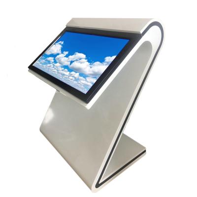 China 43 Inch Touch Screen Android Information Kiosk Indoor Table Stand Digital Signage for sale