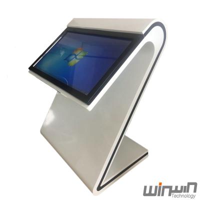 China New 43inch Touch Screen Indoor Interactive Table Floor POS Kiosk S Style Digital Signage With Windows OS for sale