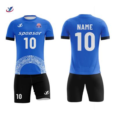 China Football Set Quick Dry Kit Custom Soccer Jersey Sublimation Sets Sublimation for sale