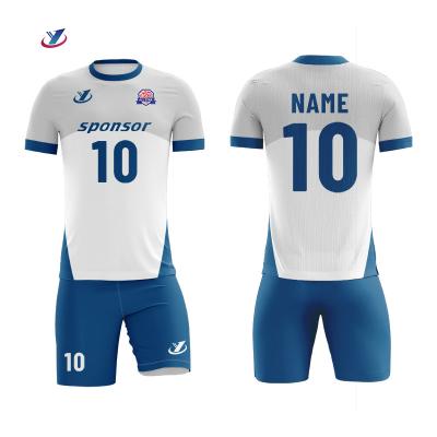 China Sets Quality Thai Custom Full Sublimation Set Football Kit Digital Printing Soccer Jersey for sale