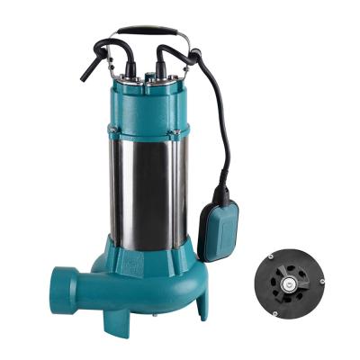 China Commercial 1.1kw 220v Buildings Drainage Electric Submersible Sump Sump Spills Sewage Grinder Pump for sale