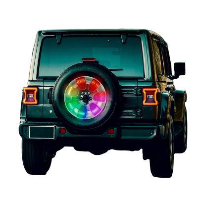 China MICTUNING RGB Remote Control Spare Wheel Brake Light MICTUNING RGB Spare Wheel Ring LED Brake Light Rear Brake Light Rear Lamp For Jeep Wrangler JK JL LJ for sale