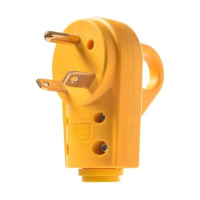 China Ergonomic Heavy Duty Handle MICTUNING 125V 30Amp Male Plug RV Caravan Replacement With Ergonomic Handle for sale