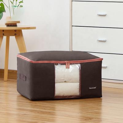 China Modern Reusable Storage Bag / Box Organizer With Zipper For Comforter Clothes for sale