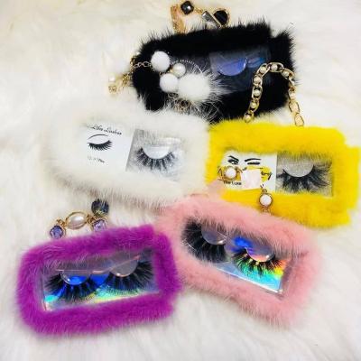 China Newest natural soft rectangle lashes plastic bags with fur 25mm mink eyelash bulk lasheswhosale seller for sale