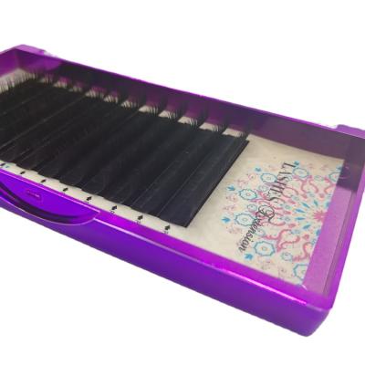 China Natural Long Person Lashes Custom Eyelash Extension Kit Trays for sale