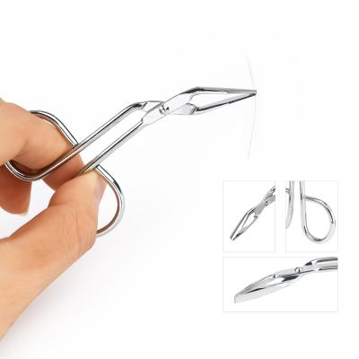 China Wholesale Eyebrow Eyelash Tools Black Gold Tweezers With Customized Private Label Eyebrow Scissors for sale