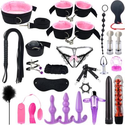 China 26 Piece Set Factory Factory Handcuffs Bondage Kit Japanese Bondage Gear Japanese Bondage Costume Adult Leather SM Bondage SM Bondage Fun for sale